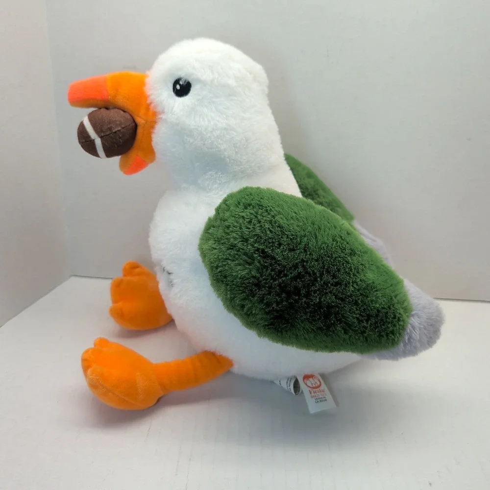 Fiesta Morey's Pier Sunny Seagull Plush 10 Inch Green Wings Football Eagles